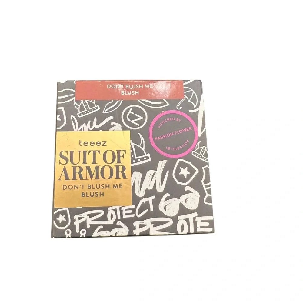 Teeez Cosmetics Suit Of Armor Don't Blush Me Mauve Red‎ Blusher NEW Beauty